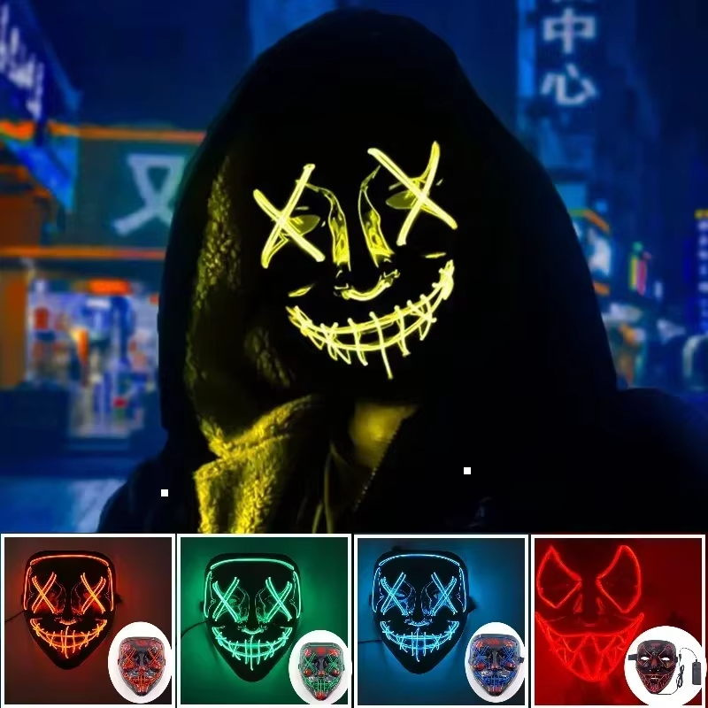 Новинка 2025 года, хит продаж, – обзор и цена Led Purge Mask Halloween
