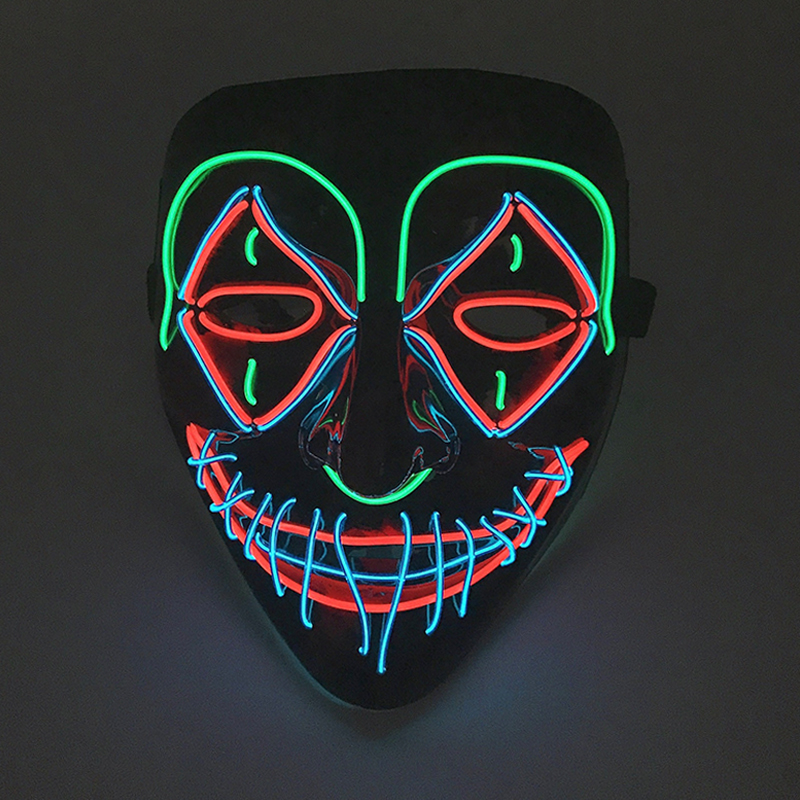 Светодиодная маска убийцы Хэлл – обзор и цена Led Purge Mask Halloween