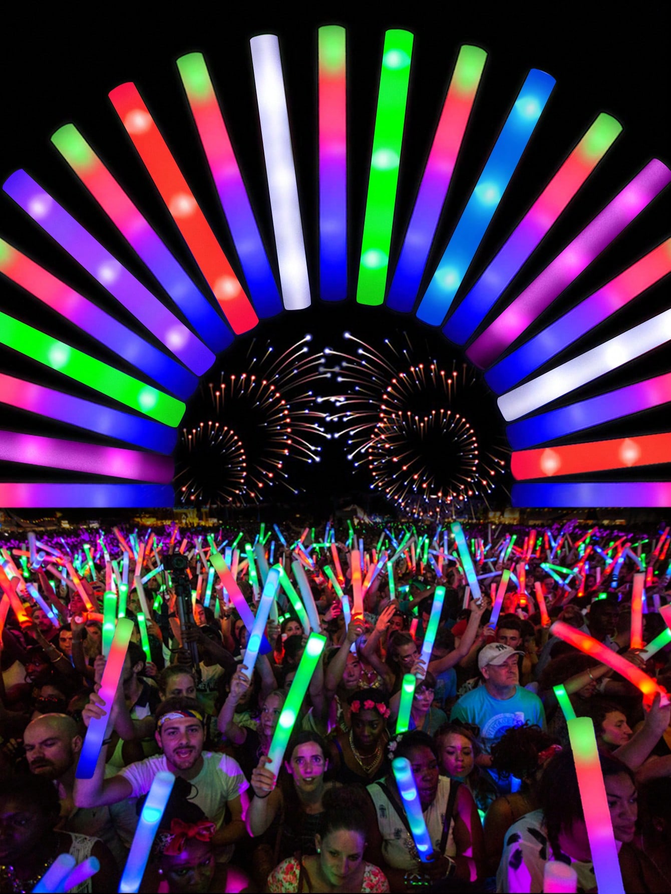20/30 шт., вспышка-Стробоскоп – обзор и цена Flashing Led Foam Sticks Party